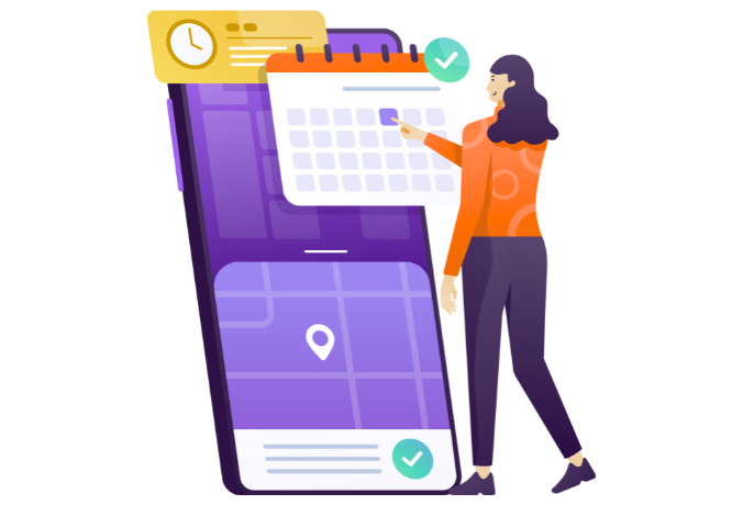 Chọn thông tin và thời gian làm việc