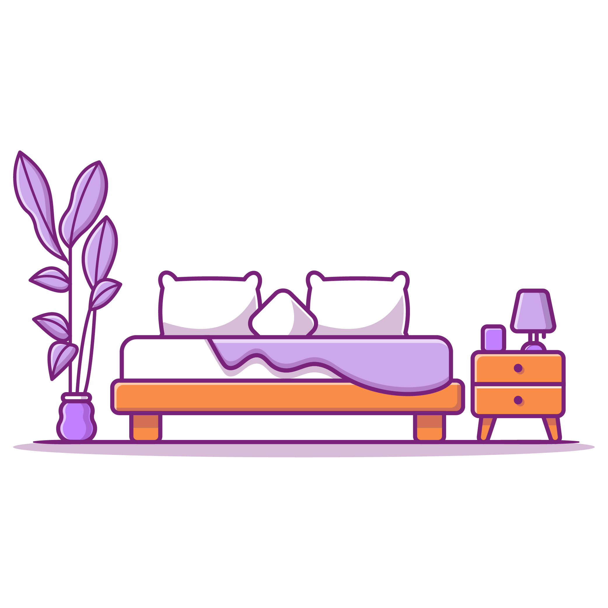 Bedroom illustration