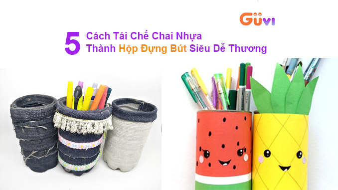 banner tái chế chai nhựa dễ làm