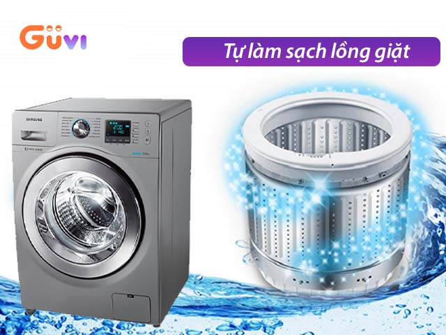 Cách vệ sinh máy giặt Samsung cửa trước tự động