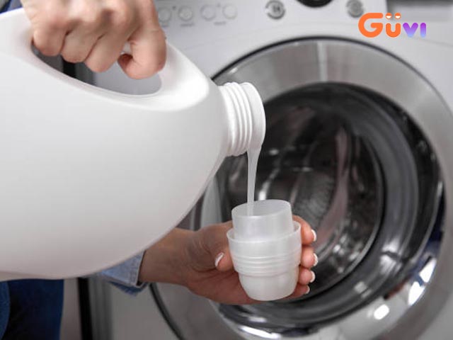 Cách vệ sinh máy giặt sanyo khoang chứa nước giặt, nước xả vải 