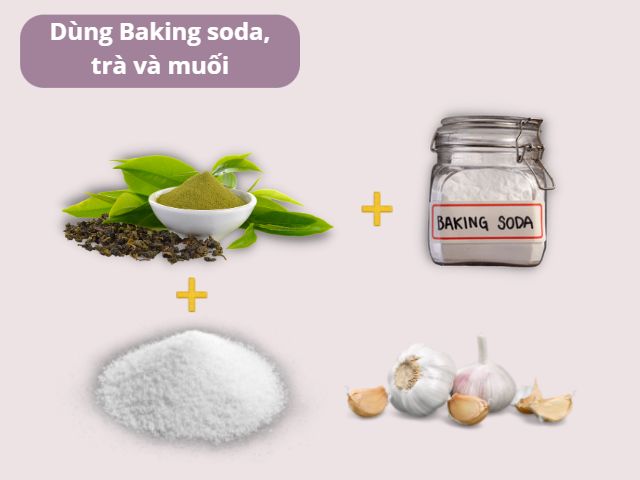 Cách bảo quản tỏi bằng baking soda, trà và muối 