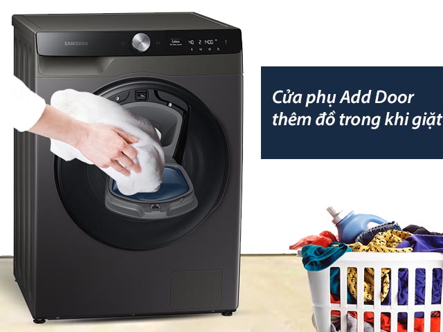 Cách sử dụng tính năng cửa phụ Add Door trên máy giặt samsung 