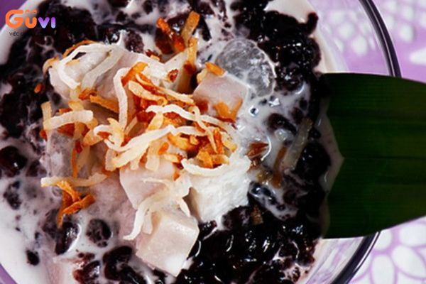 Chè khoai môn nếp cẩm
