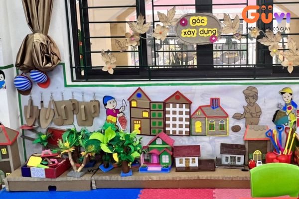 trang trí góc xây dựng